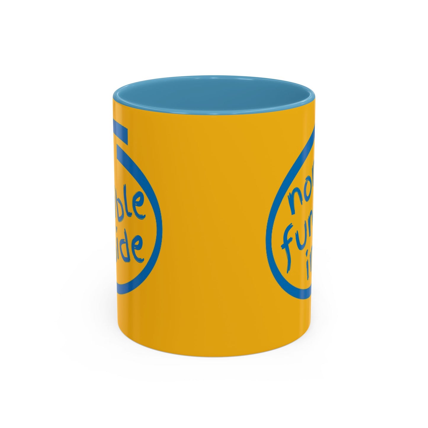 Non-Fungible Inside Yellow Accent Mug by cypherpunkgear.com