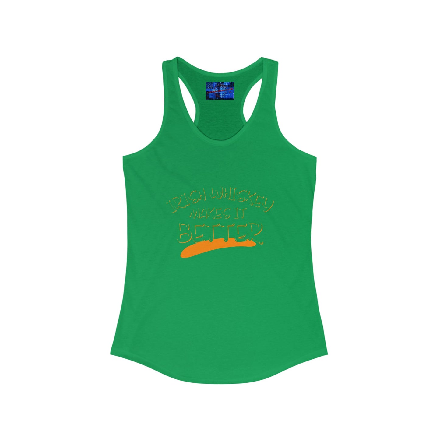 Irish Whiskey makes it better GNfont Women's Racerback Tank Top by cypherpunkgear