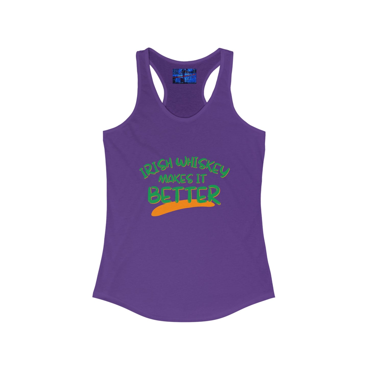 Irish Whiskey makes it better GNfont Women's Racerback Tank Top by cypherpunkgear