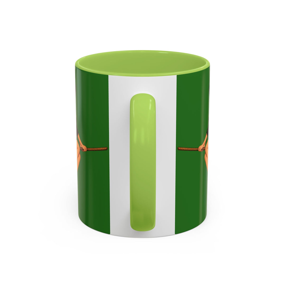 Hazel Hex Green Accent Mug by CreepyCrafts.boo