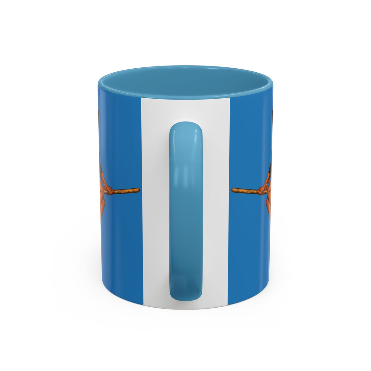 Velvet Vex Blue Accent Mug by CreepyCrafts.boo