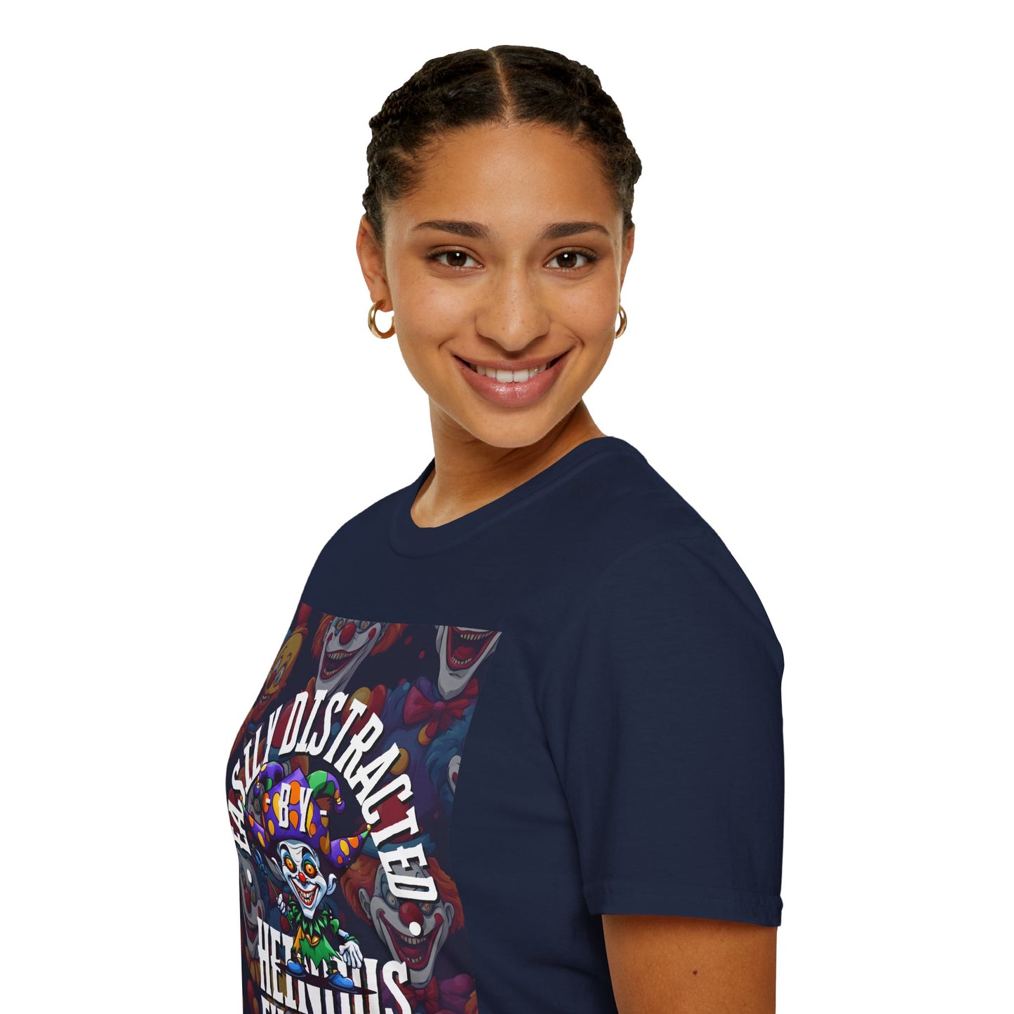 Easily Distracted by Heinous Fuckery Little Jincs DKcolors Unisex T-Shirt by cypherpunkgear.com