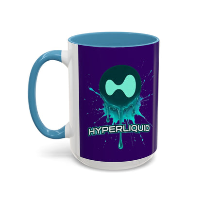 HYPE Drip Dark Purple Accent Mug by cypherpunkgear.com