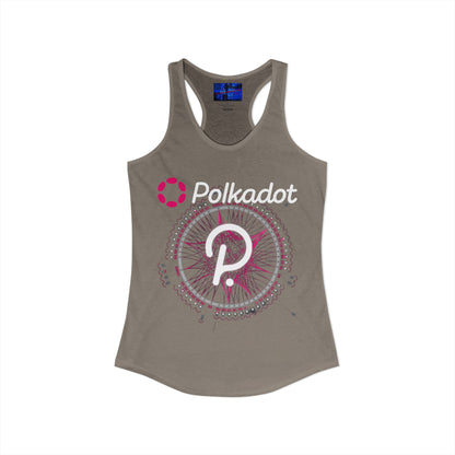 Polkadot (DOT) Women's Racerback Tank Top by cypherpunkgear.com