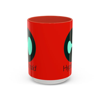 Hyperliquid Black font Red Accent Mug by cypherpunkgear.com