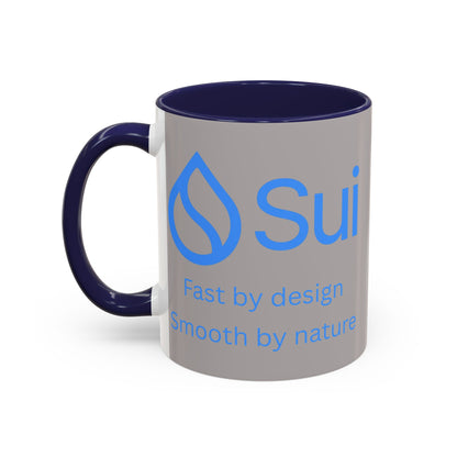 SUI Grey Accent Mug by cypherpunkgear.com