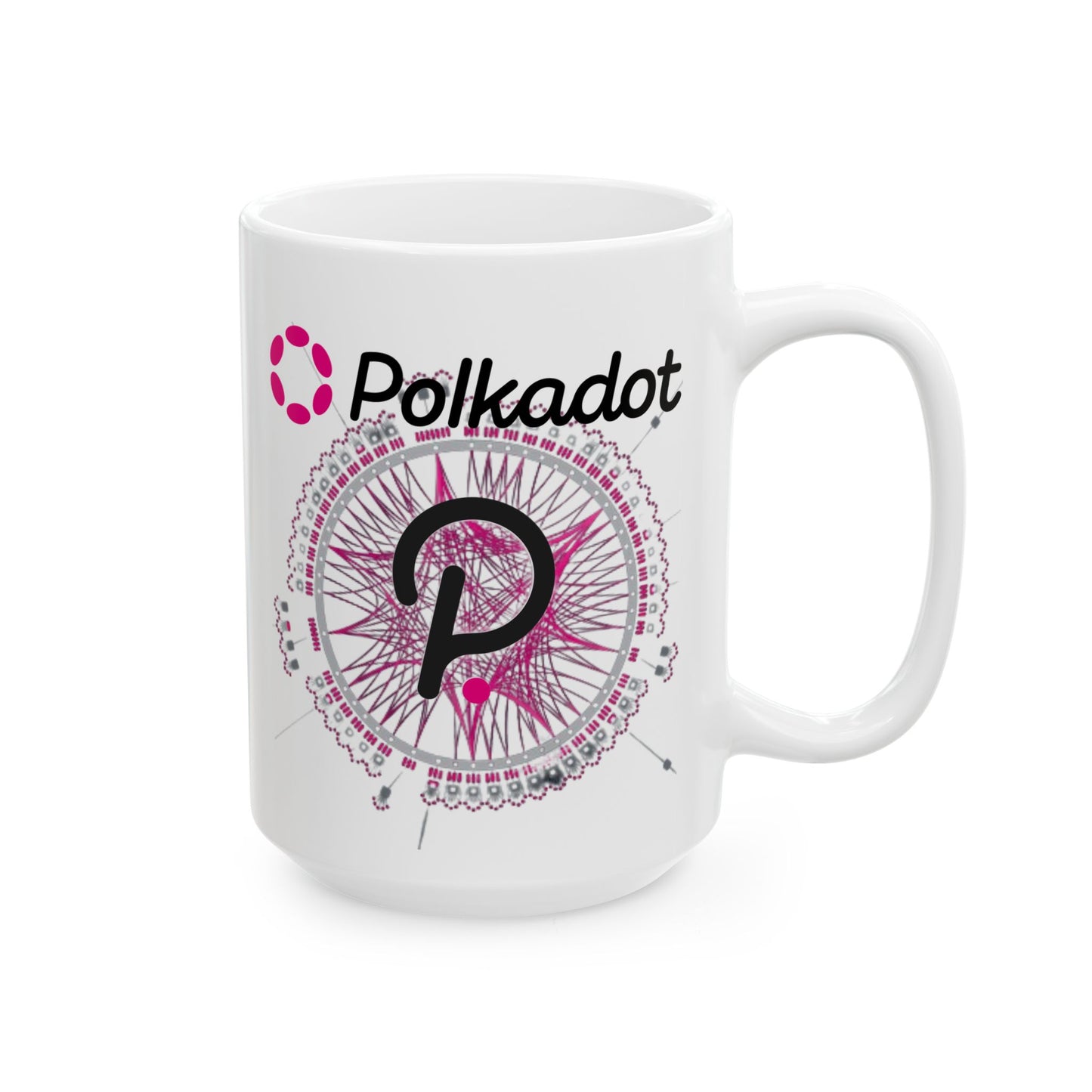 Polkadot (DOT) White Mug by cypherpunkgear.com