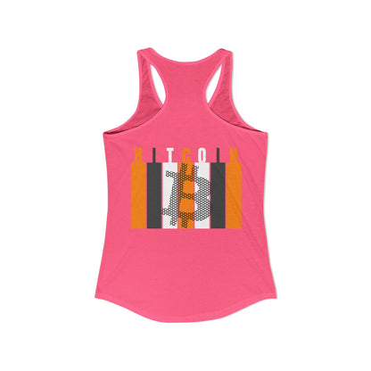 2-sided, Bitcoin (BTC) Decentralized Freedom Women's Racerback Tank Top by cypherpunkgear.com