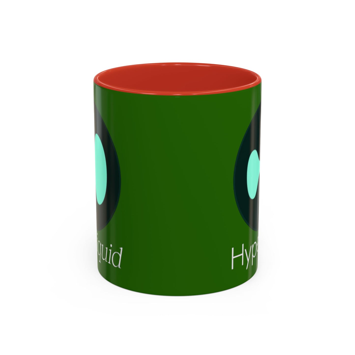 Hyperliquid White font Green Accent Mug by cypherpunkgear.com