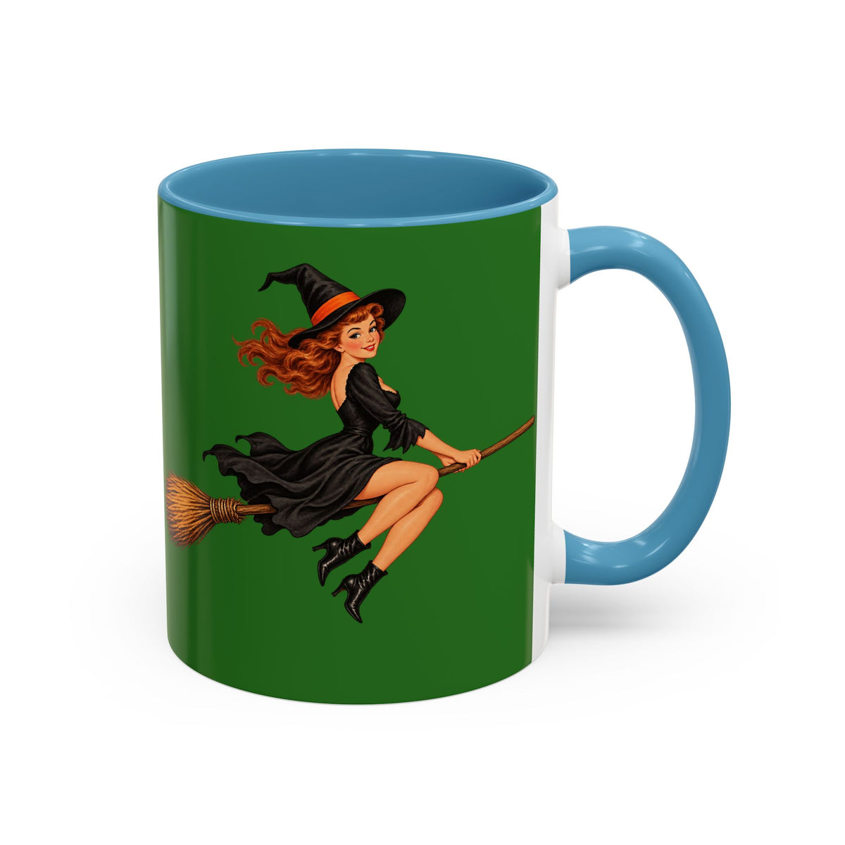 Hazel Hex Green Accent Mug by CreepyCrafts.boo