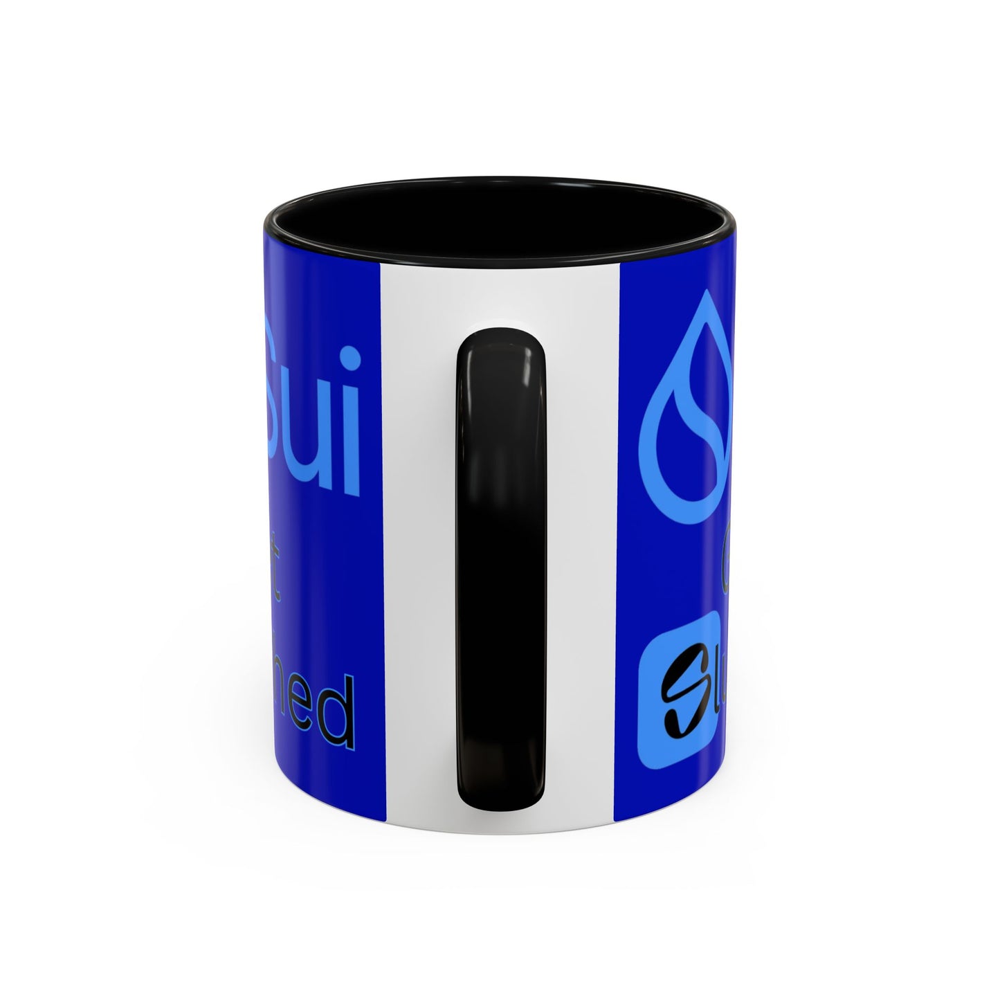 Sui: Get Slushed Dark Blue Accent Mug by cypherpunkgear.com