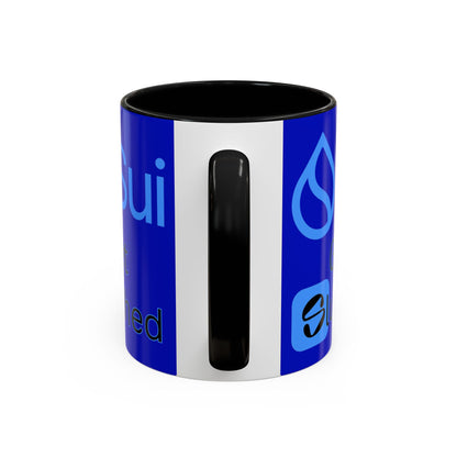 Sui: Get Slushed Dark Blue Accent Mug by cypherpunkgear.com