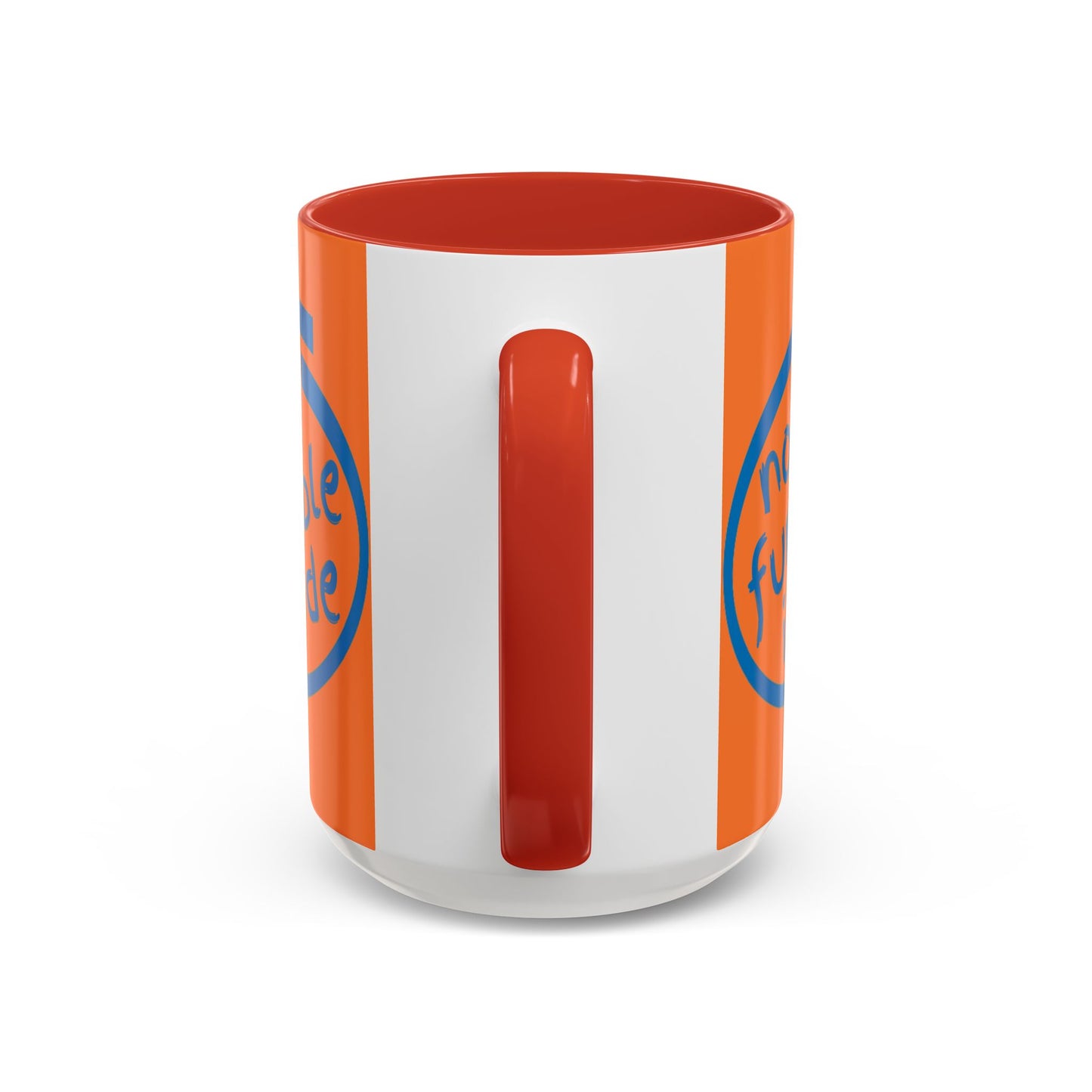Non-Fungible Inside Orange Accent Mug by cypherpunkgear.com