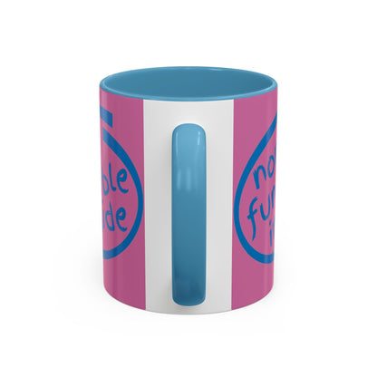 Non-Fungible Inside Pink Accent Mug by cypherpunkgear.com