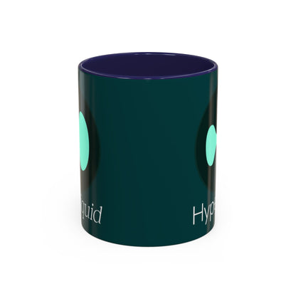 Hyperliquid White font Dark Hyperliquid Accent Mug by cypherpunkgear.com