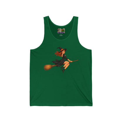 Hazel Hex Unisex Jersey Tank Top by CreepyCrafts.boo