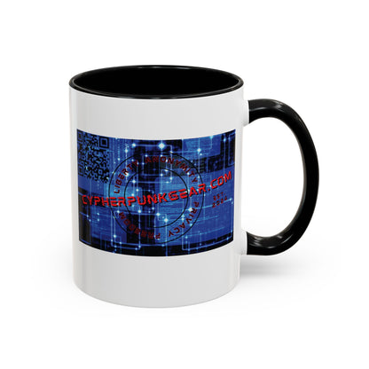 Cypherpunkgear.com logo Accent Mug by cypherpunkgear.com