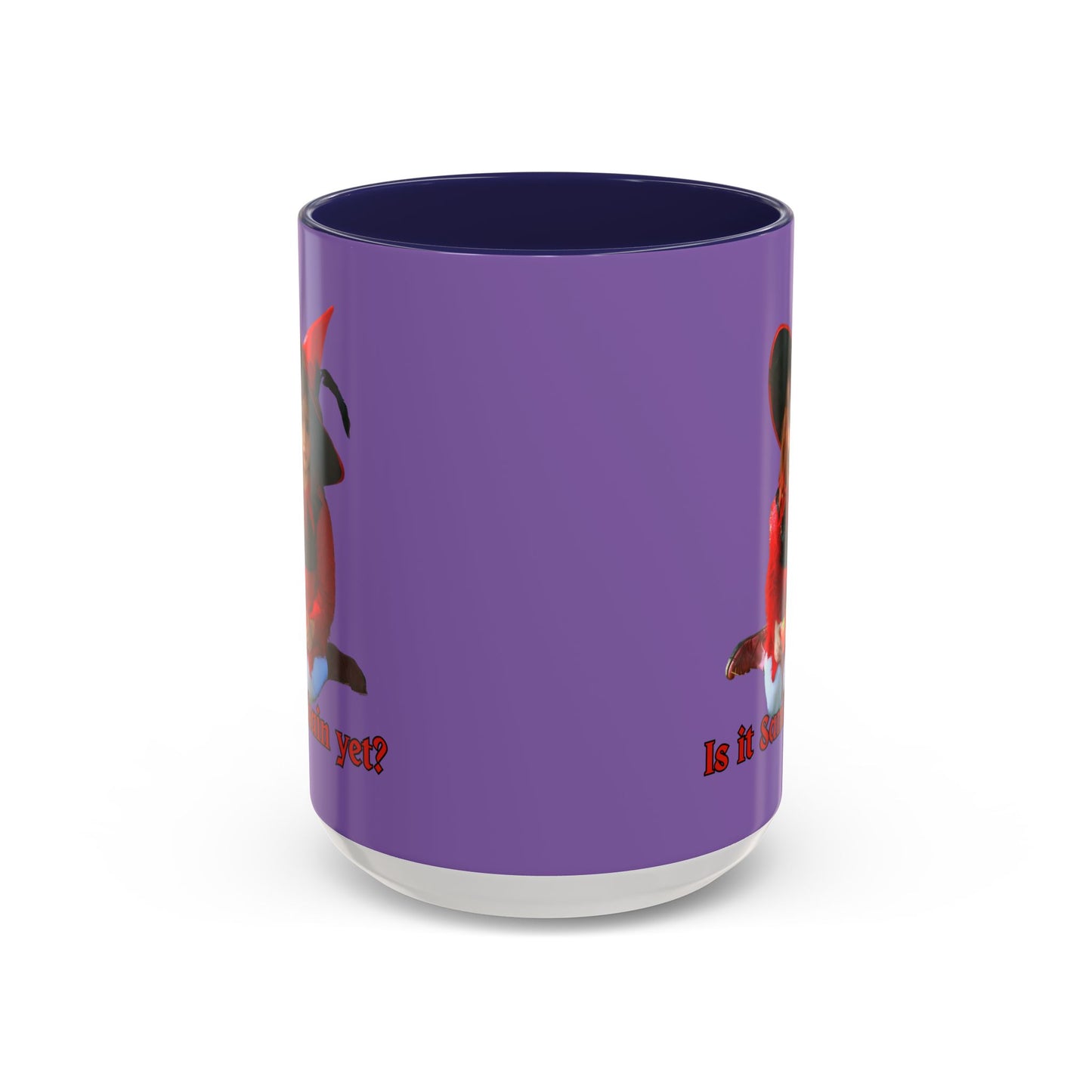 Is it Samhain yet? Light Purple Accent Mug by CreepyCrafts.boo