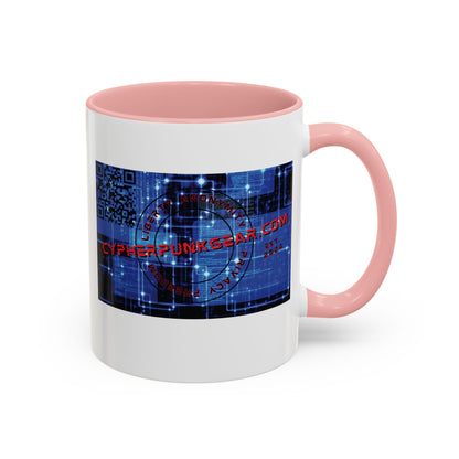 Cypherpunkgear.com logo Accent Mug by cypherpunkgear.com