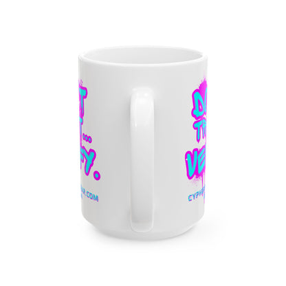 Don't Trust...Verify. White Mug by cypherpunkgear.com