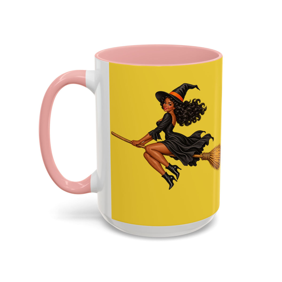 Velvet Vex Yellow Accent Mug by CreepyCrafts.boo