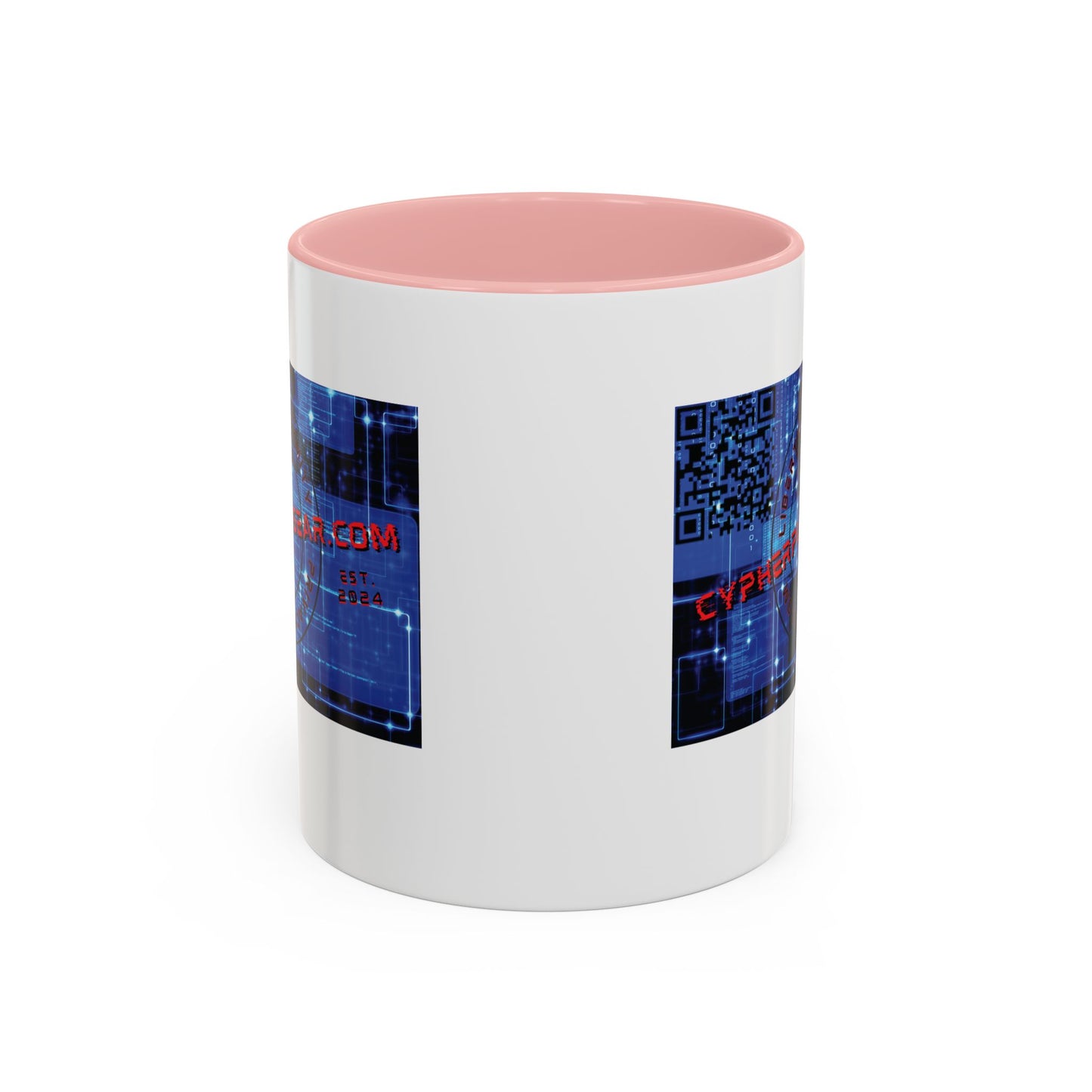Cypherpunkgear.com logo Accent Mug by cypherpunkgear.com