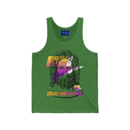 Zeus Network Unisex Jersey Tank Top by cypherpunkgear.com