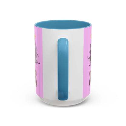 Caution, Savage Pink Accent Mug by cypherpunkgear.com