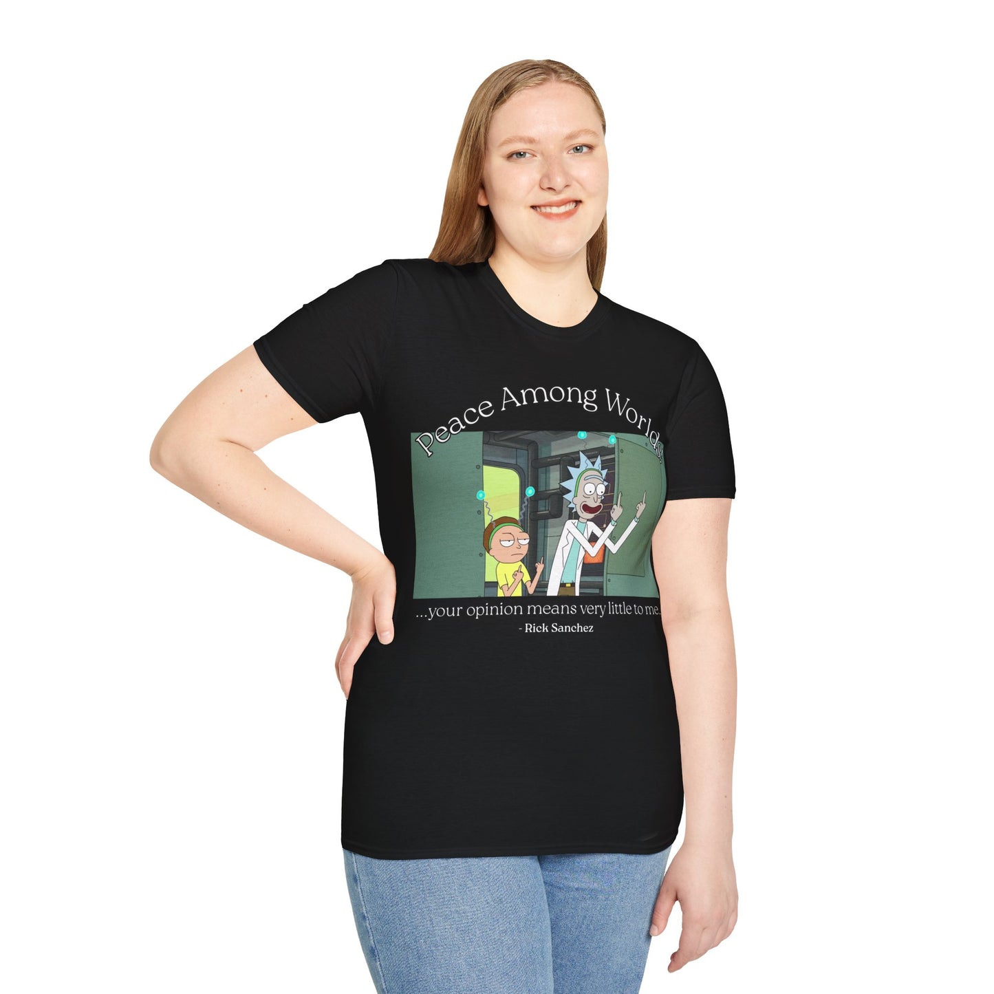 Peace Among Worlds! Dark colors Unisex T-Shirt by cypherpunkgear.com