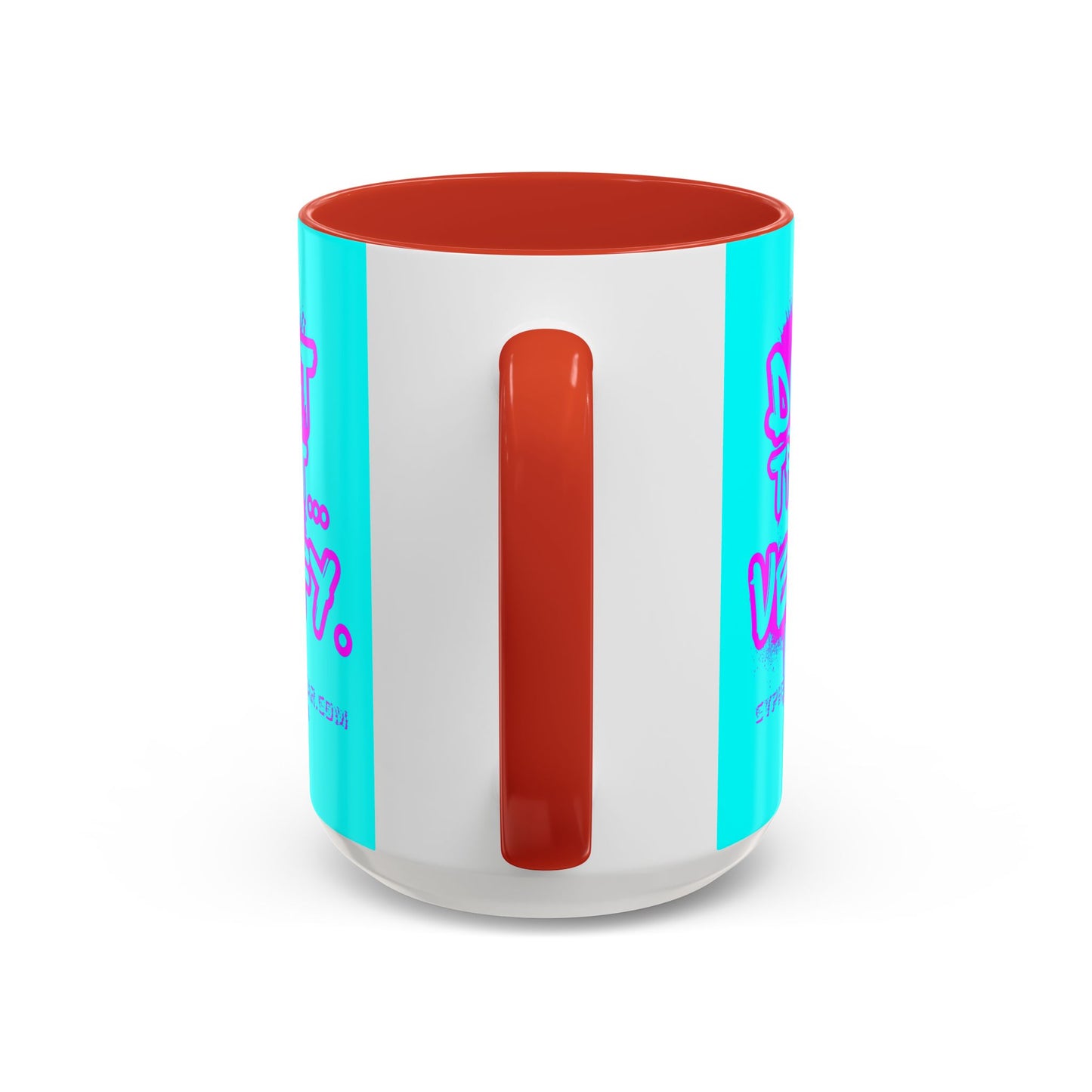 Don't Trust...Verify. Cyan Accent Mug by cypherpunkgear.com