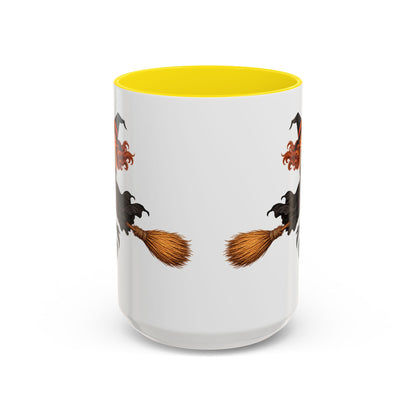 Hazel Hex White Accent Mug by CreepyCrafts.boo
