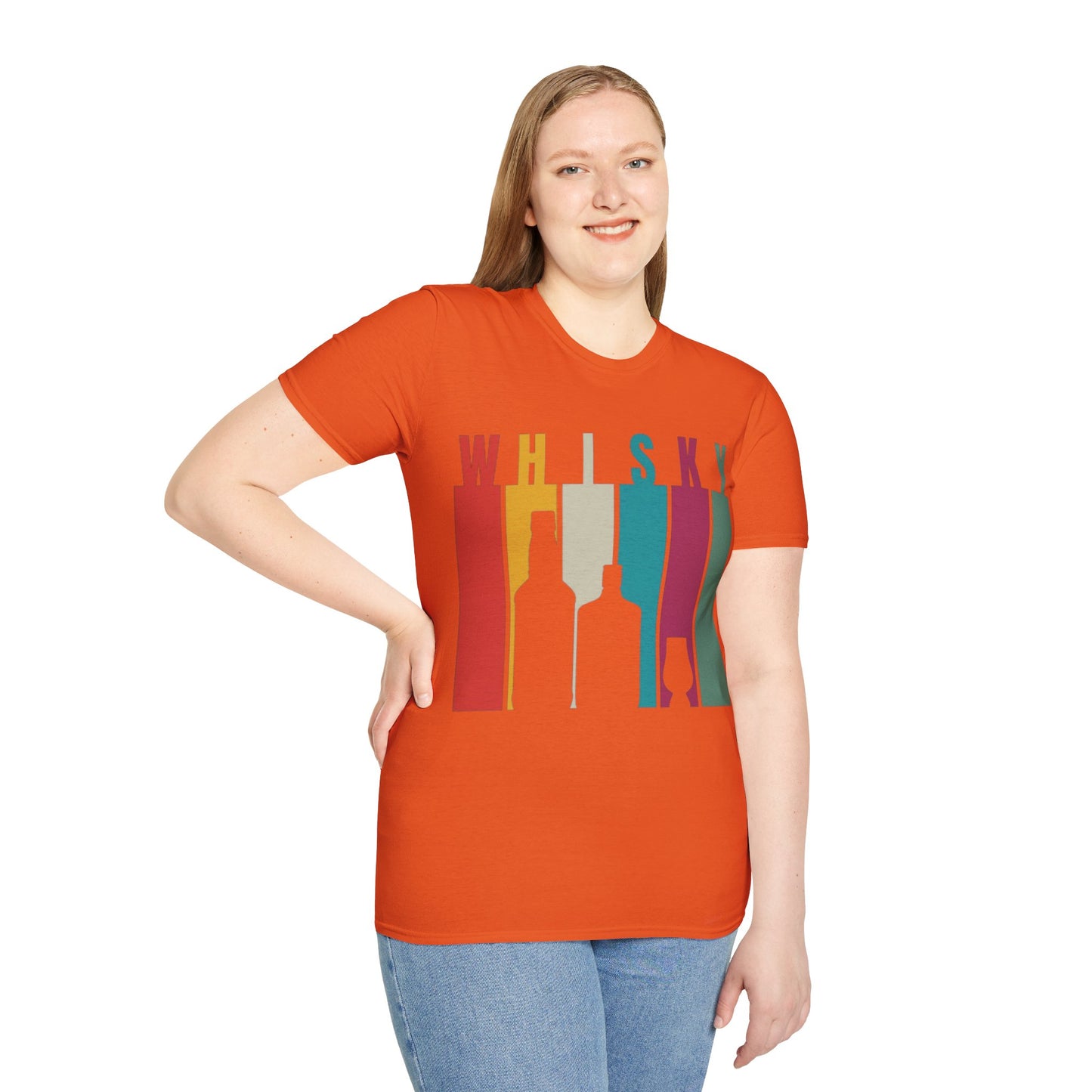 Whisky spelled without an 'e' LTcolors Unisex T-Shirt by cypherpunkgear.com