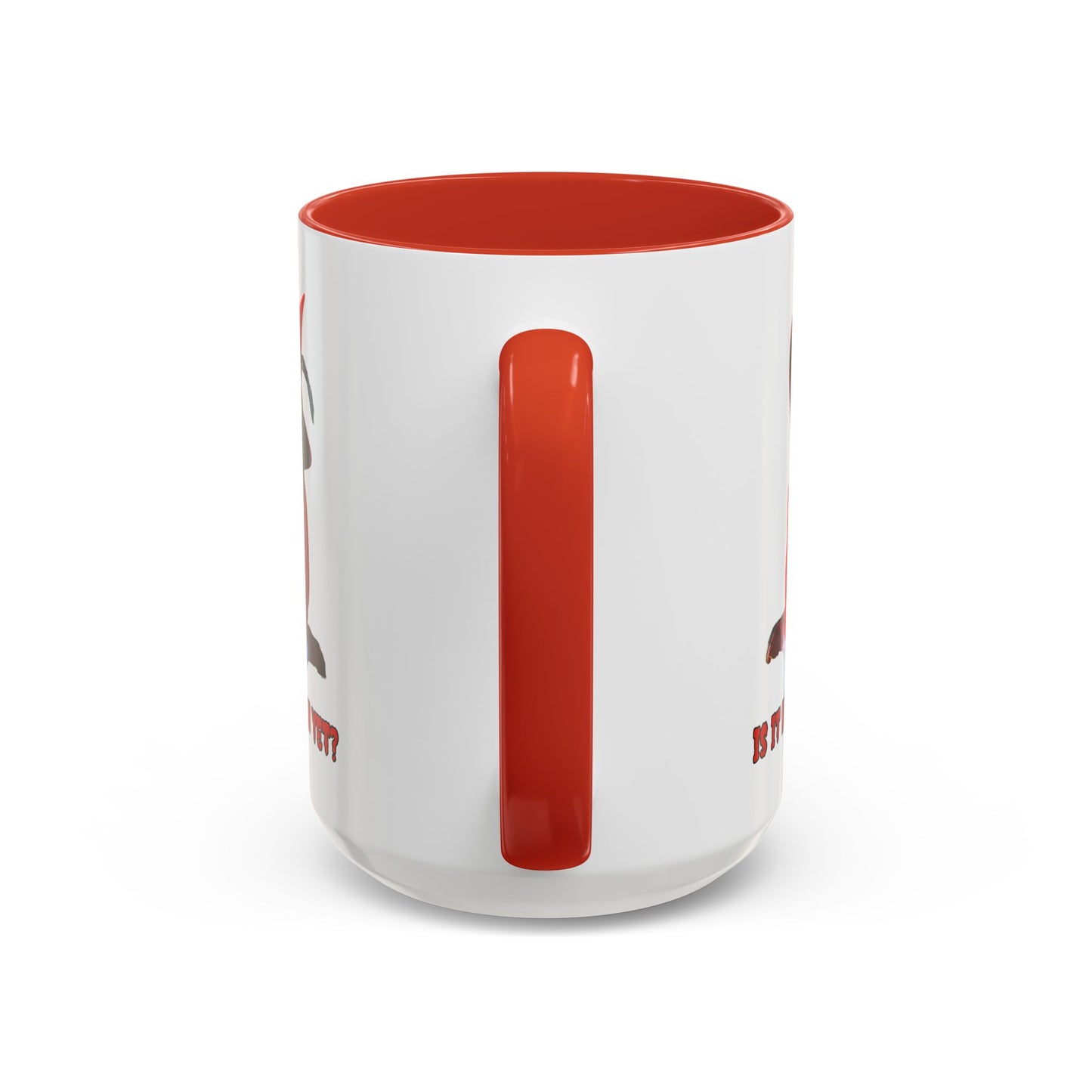 Is it Halloween yet? White Accent Mug by CreepyCrafts.boo
