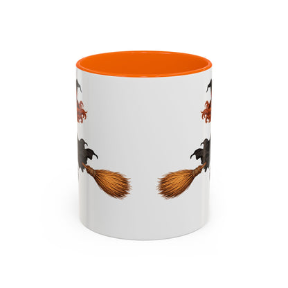 Hazel Hex White Accent Mug by CreepyCrafts.boo