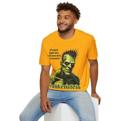 Frankenstein's Creature Light colors Unisex T-Shirt by CreepyCrafts.boo
