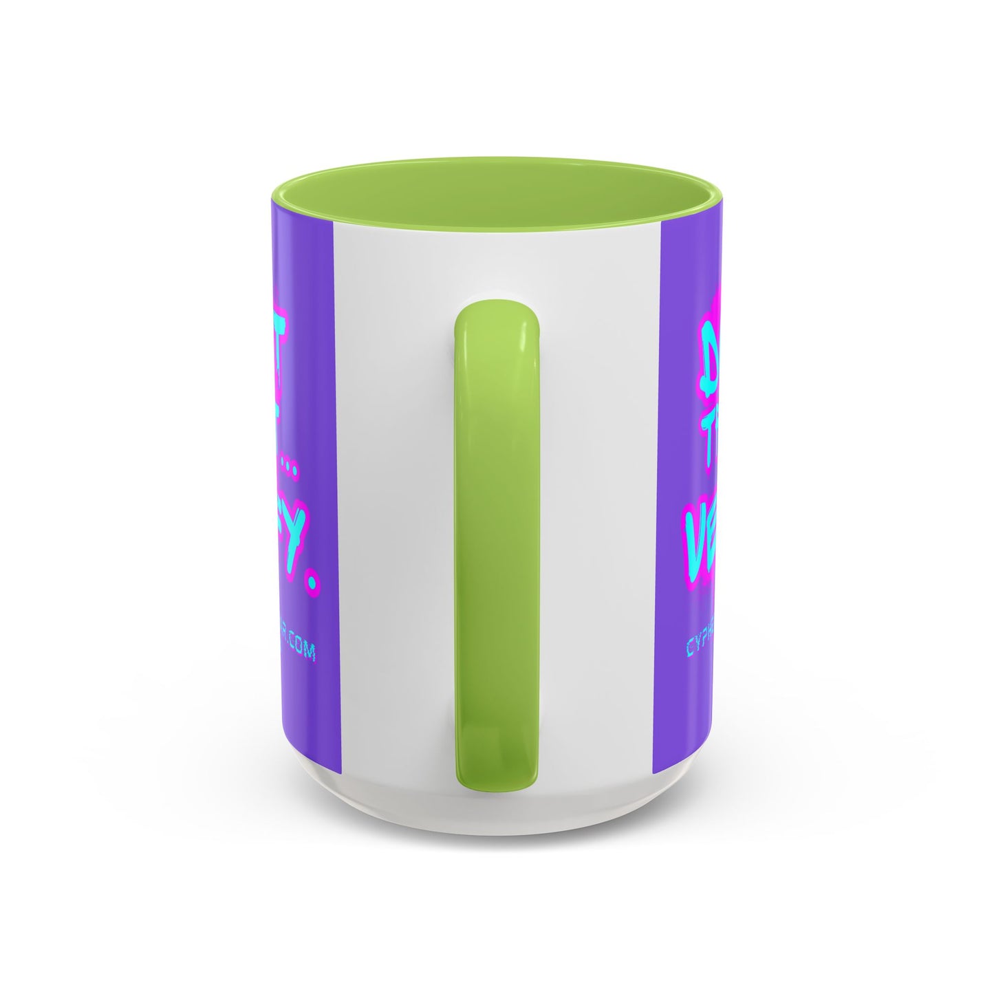 Don't Trust...Verify. Light Purple Accent Mug by cypherpunkgear.com