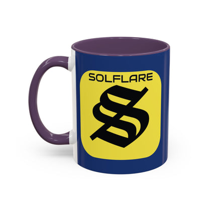 SolflareLogo Blue Accent Mug by cypherpunkgear.com