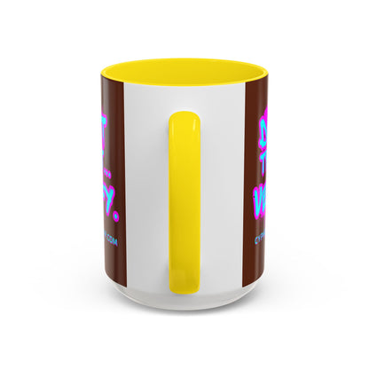 Don't Trust...Verify. Brown Accent Mug by cypherpunkgear.com