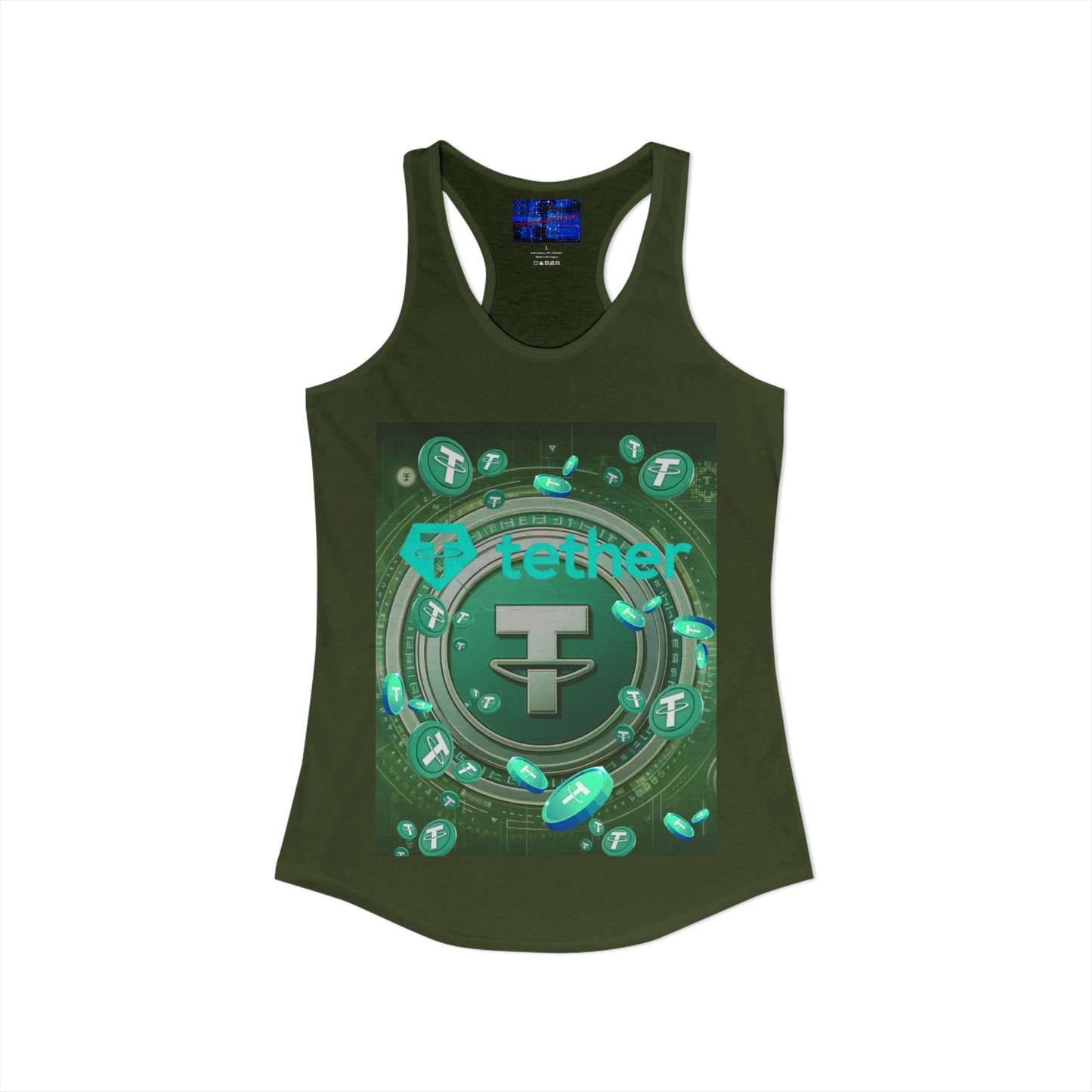 Tether Women's Racerback Tank Top by cypherpunkgear.com