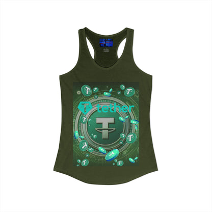 Tether Women's Racerback Tank Top by cypherpunkgear.com
