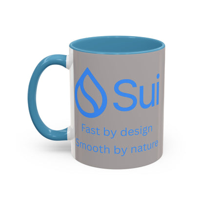 SUI Grey Accent Mug by cypherpunkgear.com