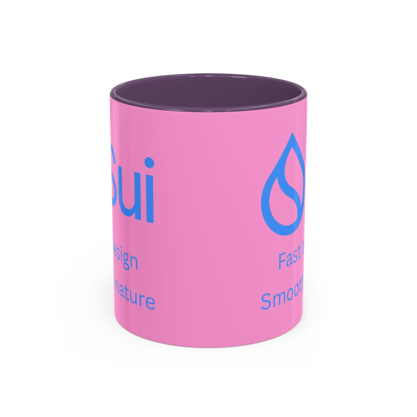 SUI Pink Accent Mug by cypherpunkgear.com