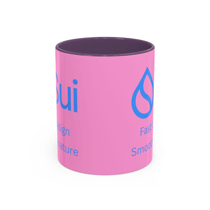 SUI Pink Accent Mug by cypherpunkgear.com