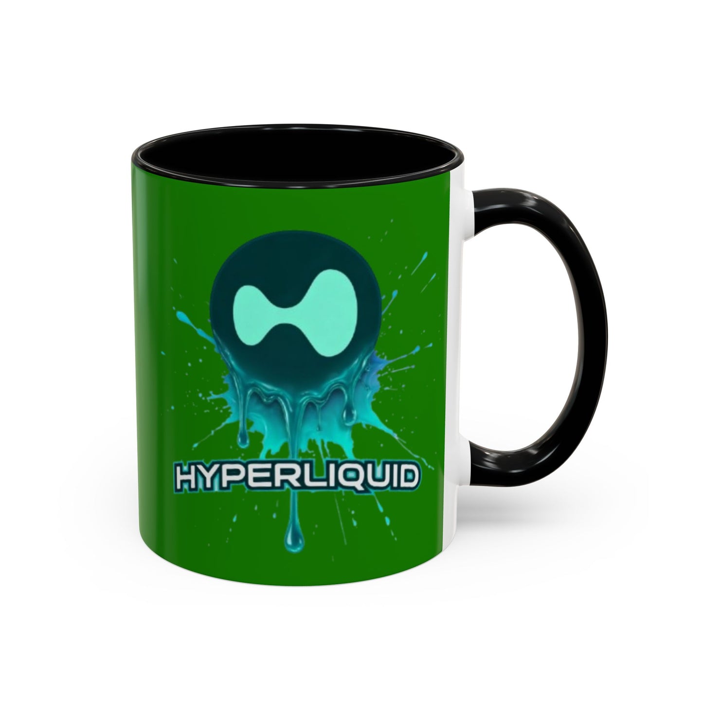 HYPE Drip Green Accent Mug by cypherpunkgear.com