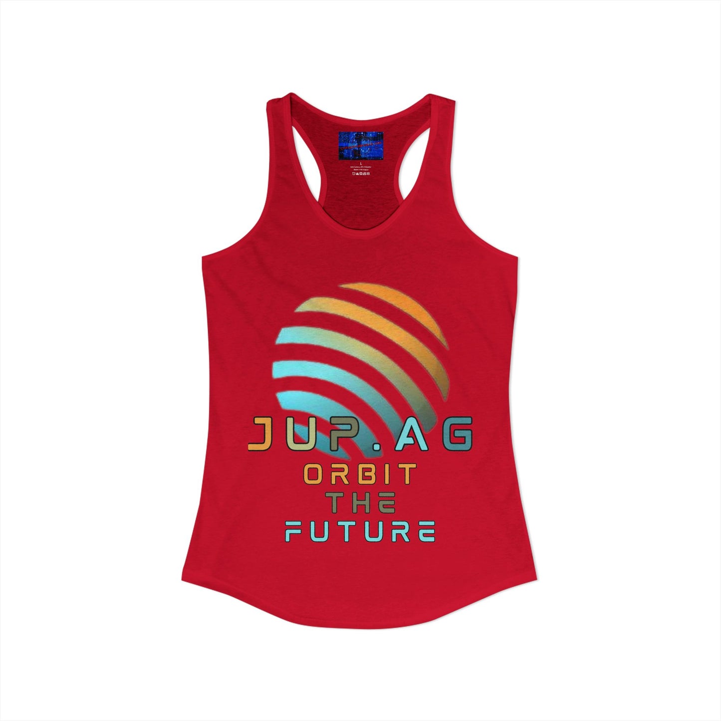 Jupiter (JUP) Orbit the Future Women's Racerback Tank Top by cypherpunkgear.com
