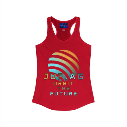 Jupiter (JUP) Orbit the Future Women's Racerback Tank Top by cypherpunkgear.com