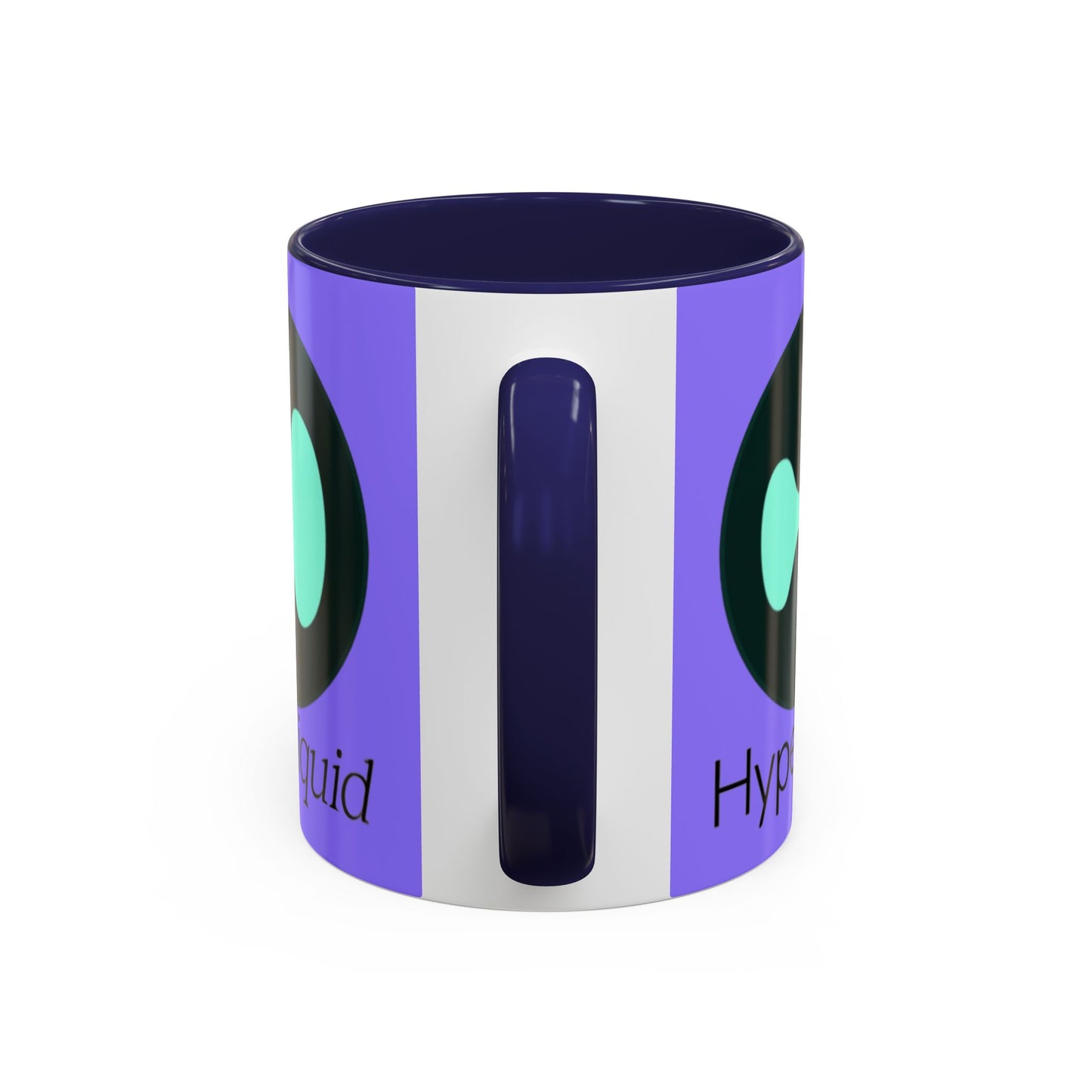 Hyperliquid Black font Light Purple Accent Mug by cypherpunkgear.com