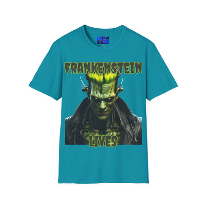 Frankenstein Lives DKcolors Unisex T-Shirt by cypherpunkgear