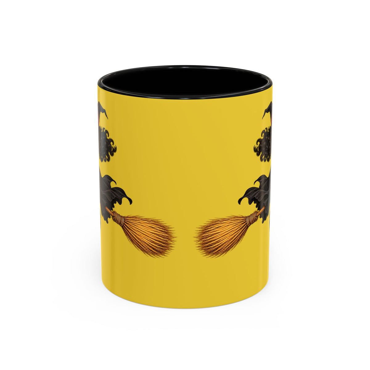Velvet Vex Yellow Accent Mug by CreepyCrafts.boo