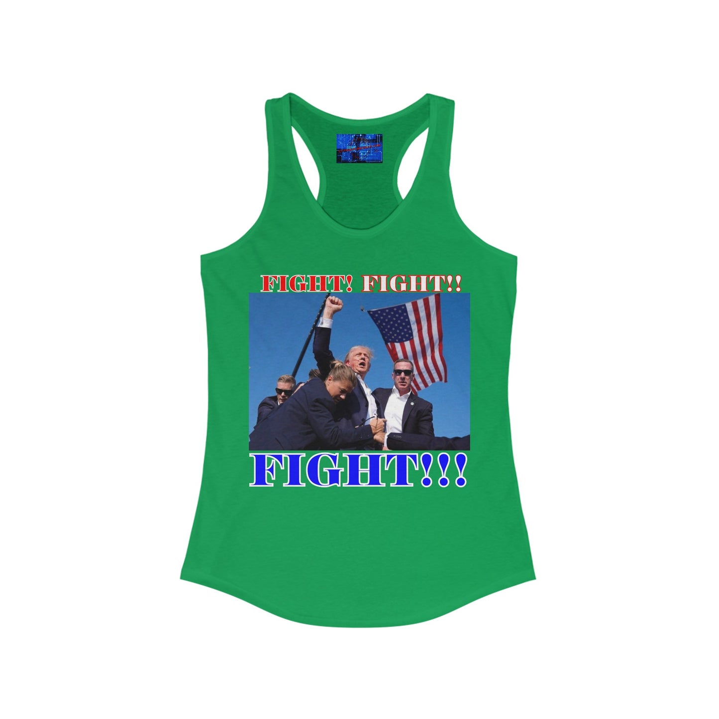 FIGHT! FIGHT!! FIGHT!!! Women's Racerback Tank Top by cypherpunkgear